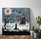 Courtside Market; Courtside Market® Harvest Moon I Gallery Wrapped Canvas Wall Art; Category:Halloween Wall Decor; Image:3